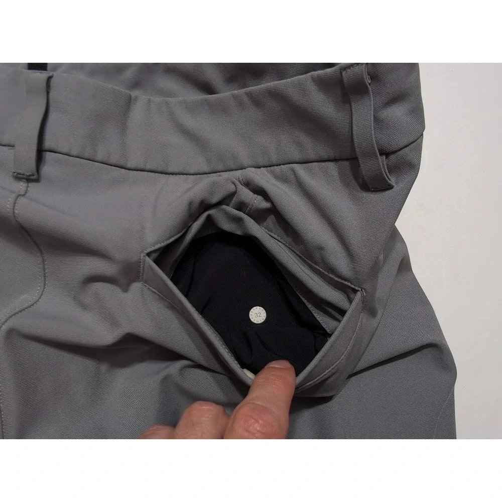 LULULEMON Men's Commission Slim Fit Pants M5439S Gray ~ 32 x 31